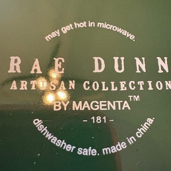 Rae Dunn Dark Green Mug with Playful Text - Picture 2 of 3